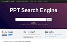 Tablet Screenshot of pptsearchengine.net